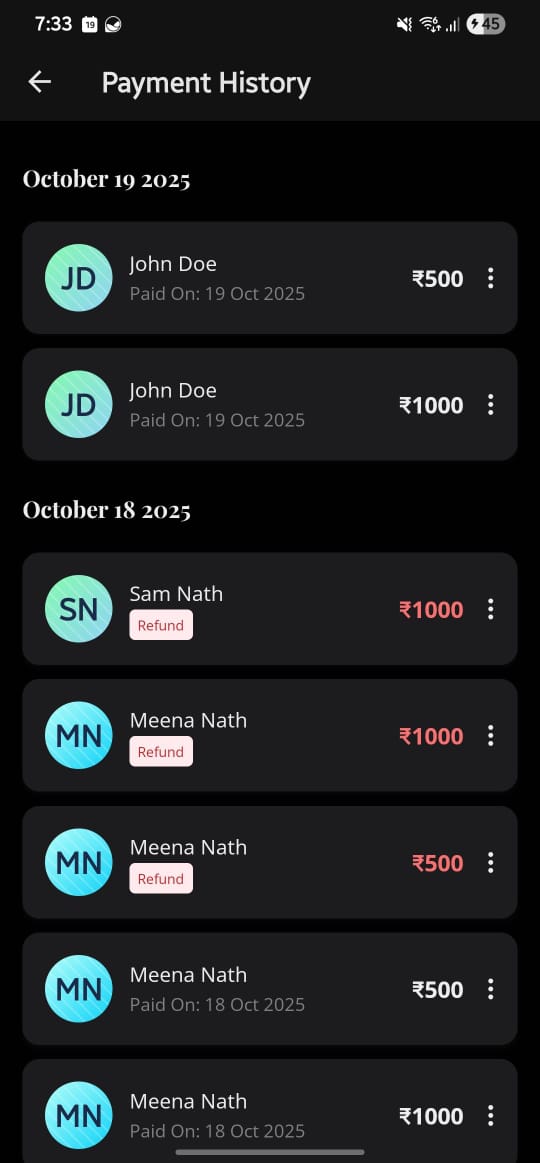 Payment History